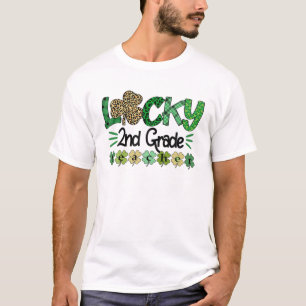 Camiseta Shamrock Lucky Profesor De 2º Grado St Patricks Da