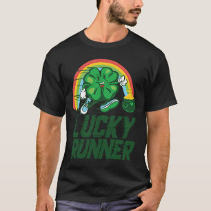 Camiseta Shamrock Lucky Running Marathon Team St Patr
