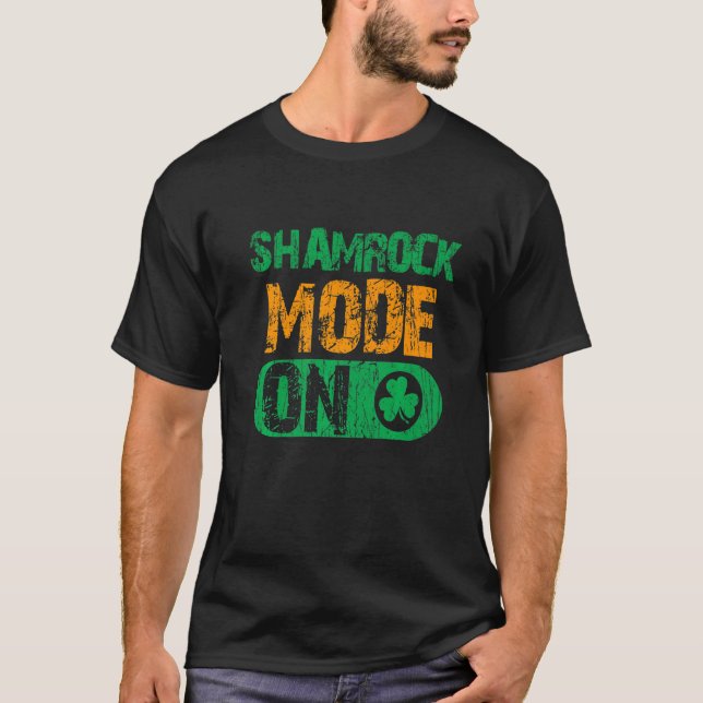 Camiseta Shamrock Mode En Happy St Patrick S Day Irish Sham (Anverso)