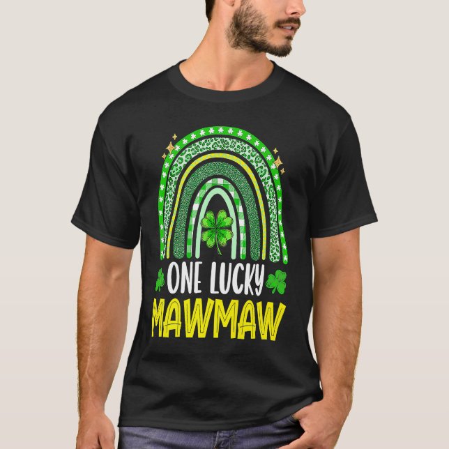 Camiseta Shamrock One Lucky Mawmaw St Patrick's Day Family  (Anverso)