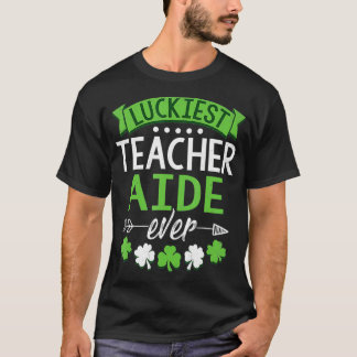 Camiseta Shamrock One Lucky Teacher Aide St