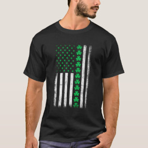 Camiseta Shamrock Patriótico Bandera Estadounidense