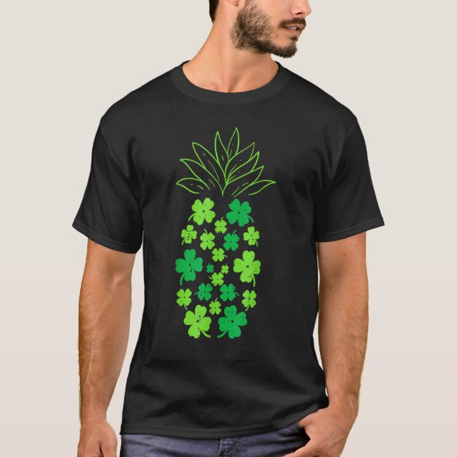 Camiseta Shamrock Pineapple Paddys St Patricks Day Fruit W (Anverso)