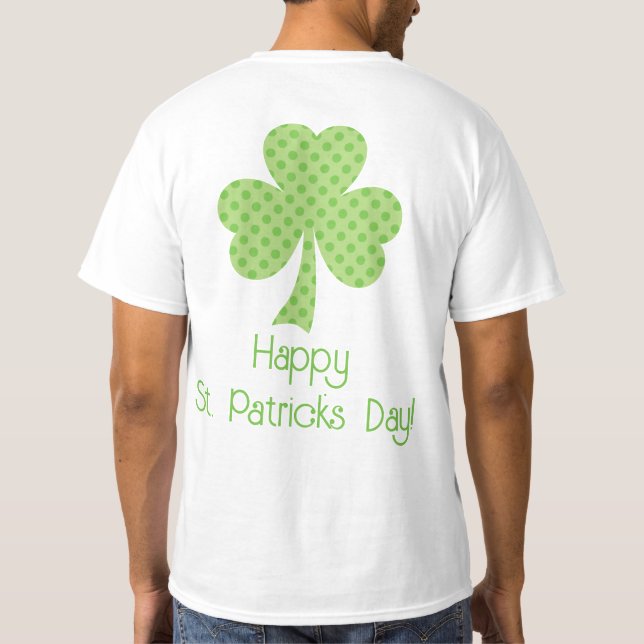 Camiseta Shamrock Polka hace el Día de San Patricio en el p (Reverso)