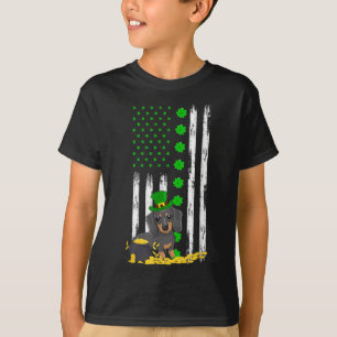 Camiseta Shamrock Pot St Patrick Día Dachshund Perro Traman