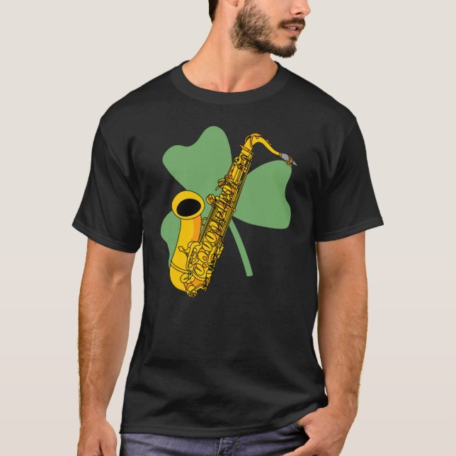 Camiseta Shamrock saxofón (Anverso)