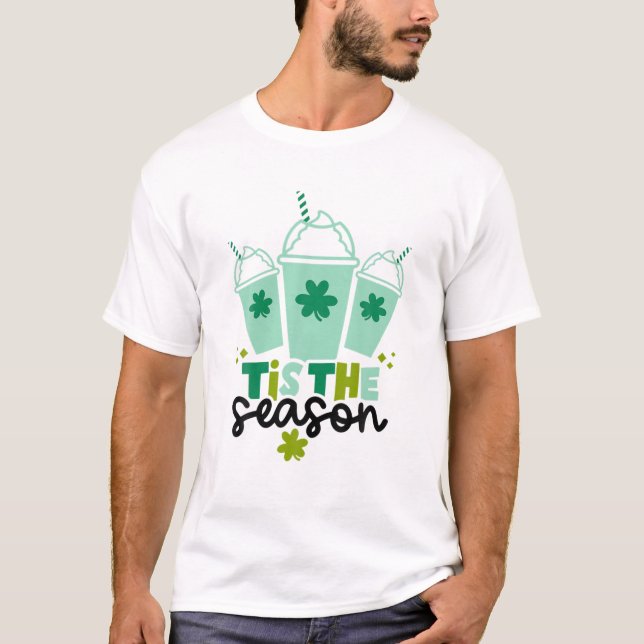 Camiseta Shamrock Shake Este Es El Café De Temporada Happy  (Anverso)