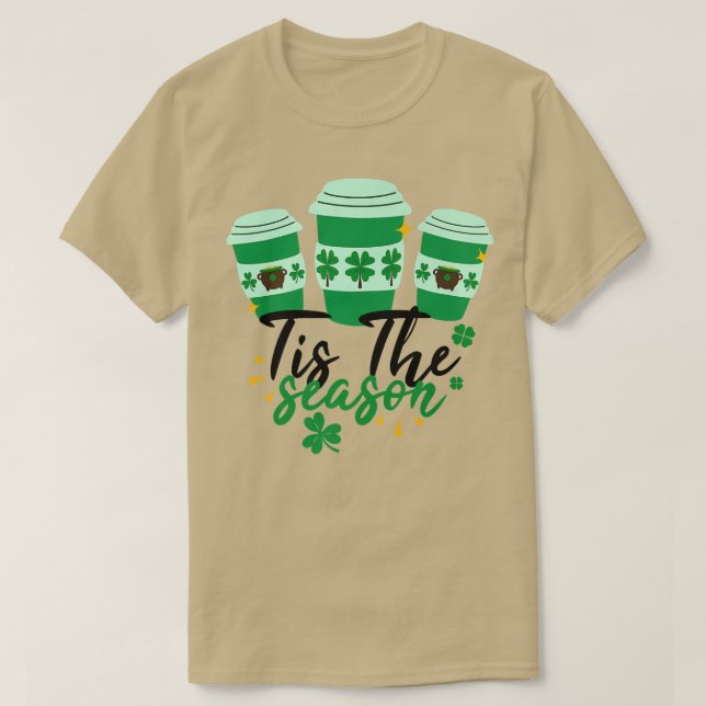 Camiseta Shamrock shake This This Of Season Coffee Happy St (Diseño del anverso)