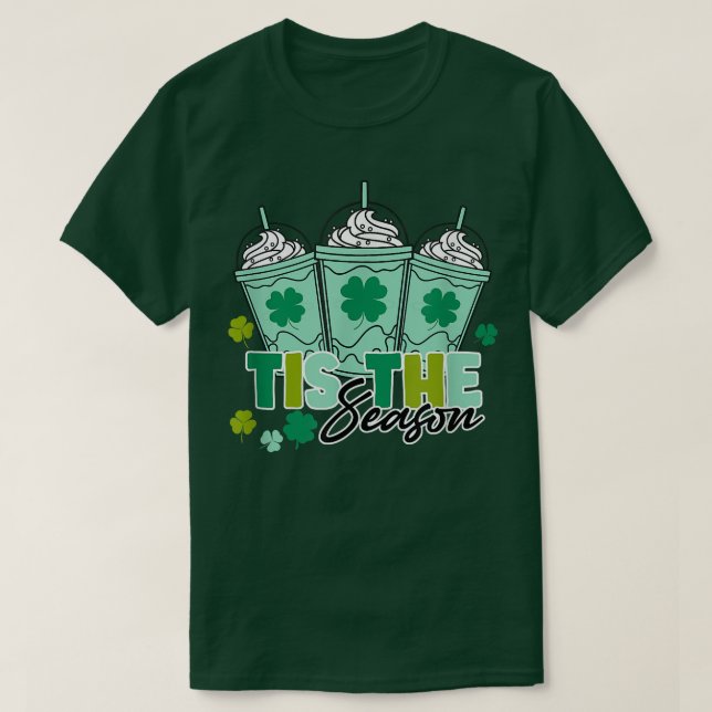 Camiseta Shamrock shake This This Of Season Coffee Happy St (Diseño del anverso)