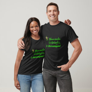 Camiseta Shamrock, Shillelaghs y Shenanigans