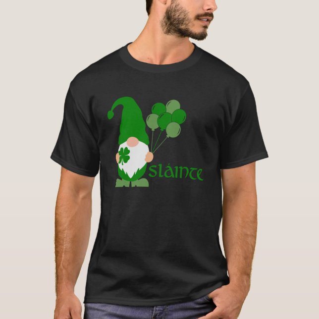 Camiseta Shamrock Slainte Irish Saluda Buena Salud St Paddy (Anverso)