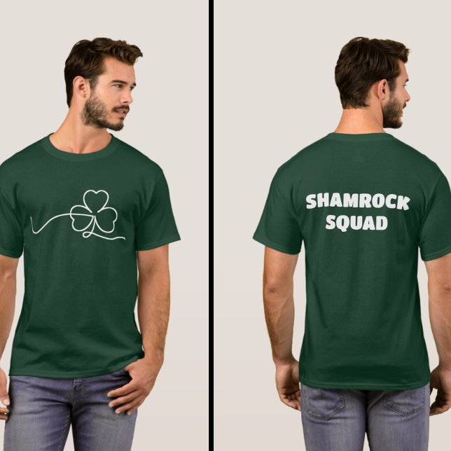 Camiseta Shamrock Squad Clover St Patrick’s (Subido por el creador)
