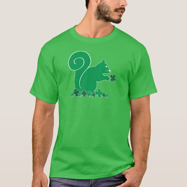 Camiseta Shamrock Squirrel (Anverso)