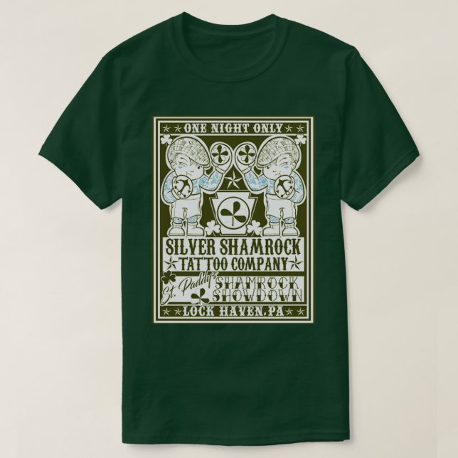 Camiseta Shamrock Tattoo Company Shamrock Showdown F (Diseño del anverso)