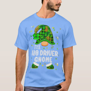 Camiseta Shamrock The Bus Driver Gnome Funny St Patricks Da