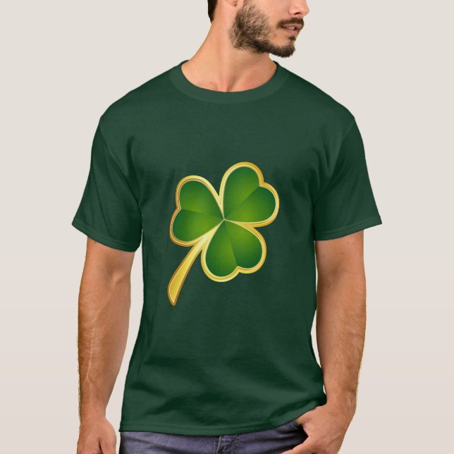 Camiseta Shamrock Trimmed De Oro (Anverso)