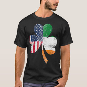 Camiseta Shamrock USA Flag Irlanda