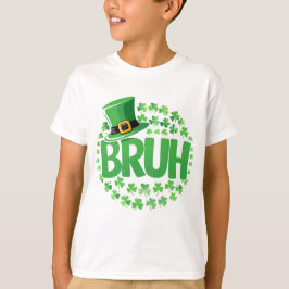 Camiseta Shamrock verde Bruh Leprechaun Gorra St Pat's Outf