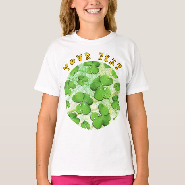 Camiseta Shamrock verde St Patrick (Anverso)