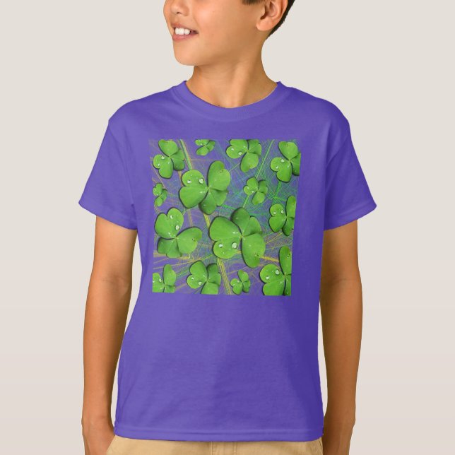 Camiseta Shamrock verde St Patrick's Organic T-Shirt (Anverso)