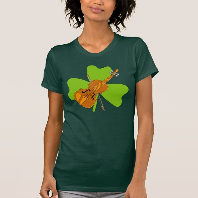 Camiseta Shamrock Violin (Anverso)