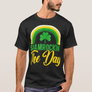 Camiseta Shamrockin el día Shamrock Lucky Clover St Patric