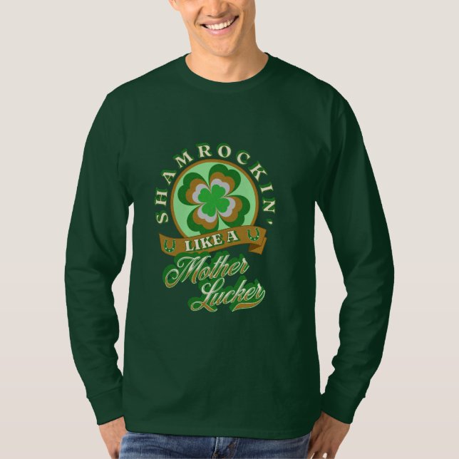 Camiseta Shamrockin Funny St. Patrick's Day (Anverso)