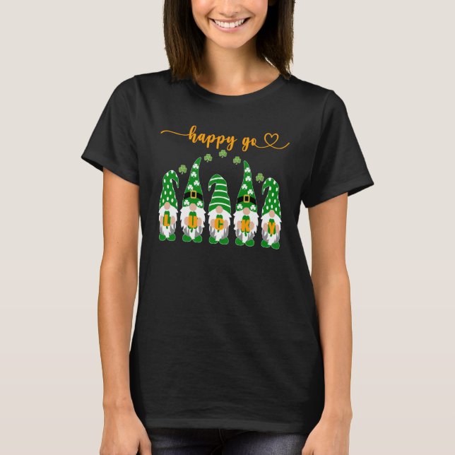Camiseta Shamrockin With My Gnomies Men And Women's St Patr (Anverso)