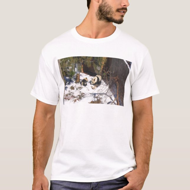 Camiseta Shan y Mei Xiang, osos del Tai de panda gigante (Anverso)