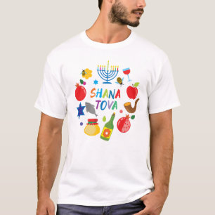 Camiseta 🍯 🍎 🐟 Shana Tova. Feliz Año Nuevo 2.1