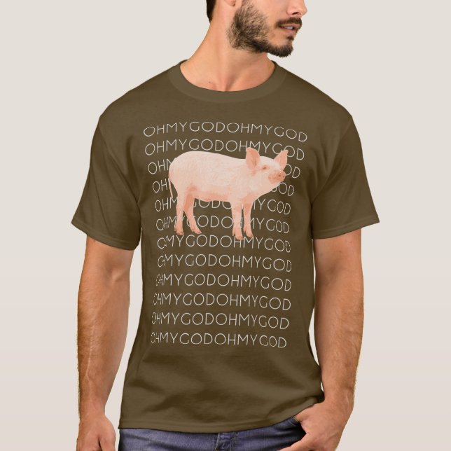 Camiseta Shane Dawson Oh Dios mío Cerdo (Anverso)