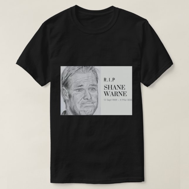 Camiseta Shane Warne (2) (Diseño del anverso)