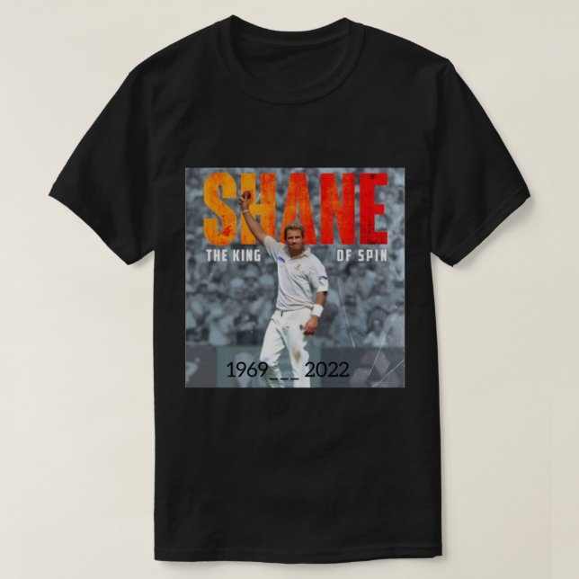 Camiseta Shane Warne Rest In Love   (Diseño del anverso)