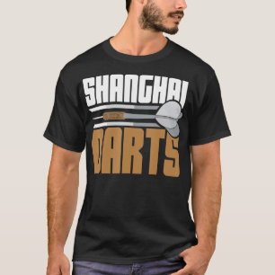 Camiseta Shanghai Darts Arrow Club Dartboard Funny