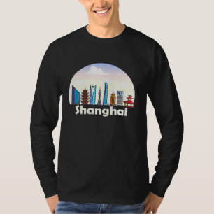 Camiseta Shanghai Skyline China