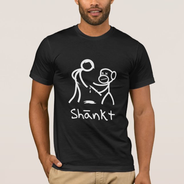 Camiseta Shankt on Black Bella Canvas Tee (Anverso)