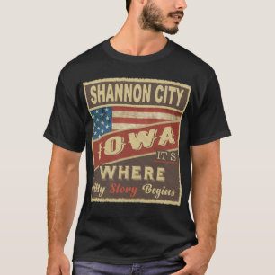 Camiseta SHANNON CITY, IA Es donde comienza mi historia
