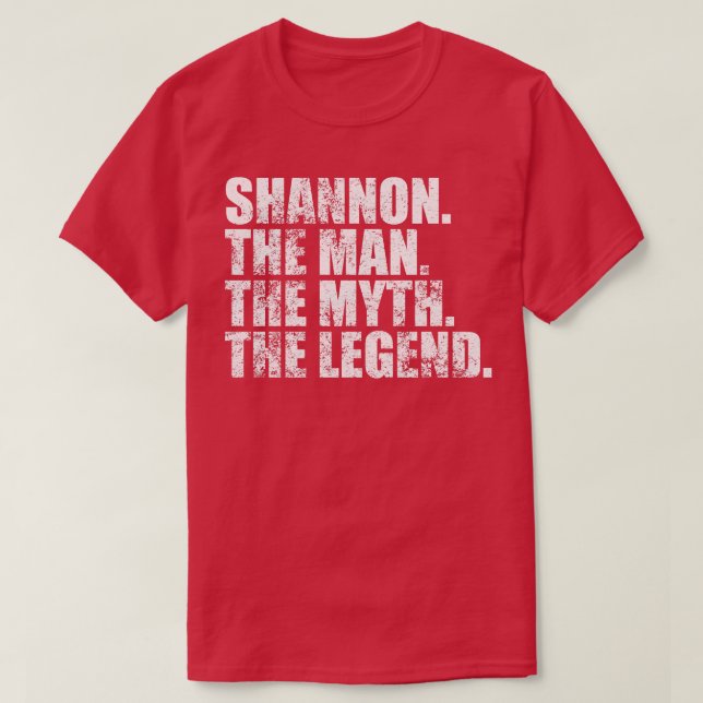 Camiseta ShannonShannon Nombre de la familia Shannon Apelli (Diseño del anverso)