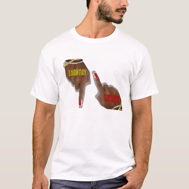 Camiseta Shantay que usted permanece, que Sashay puntos (Anverso)