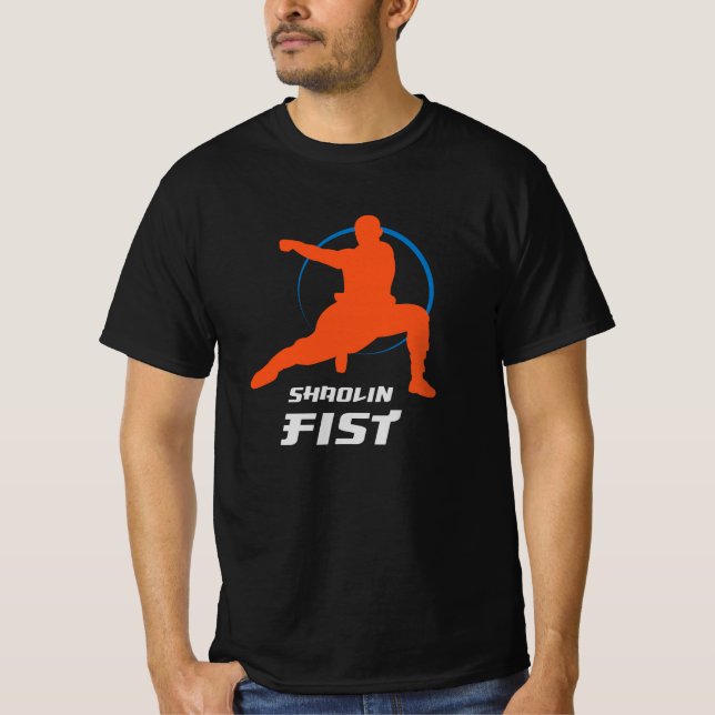 Camiseta Shaolin Fist Kung Fu Warrior (Anverso)
