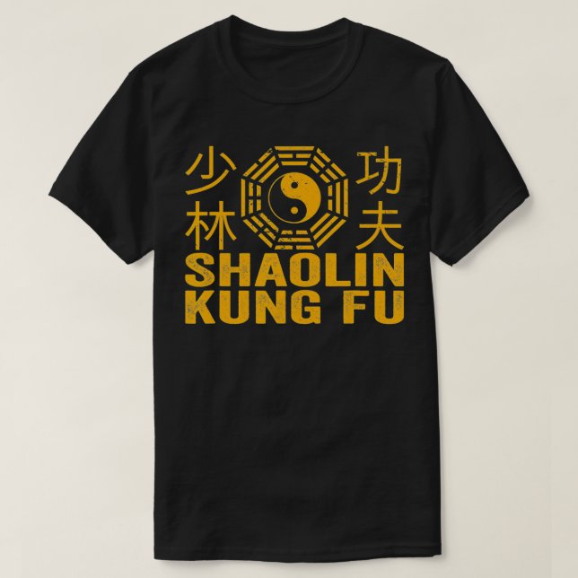 Camiseta Shaolin Kung Fu Artes Marciales Kung Fu  (Diseño del anverso)