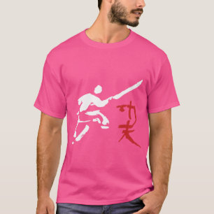 Camiseta Shaolin Martialarts Figura con la letra china