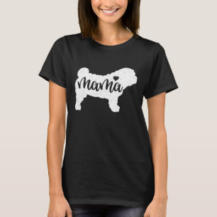 Camiseta Shar Pei Día de la Madre Mama Dog Mom Paw Tee