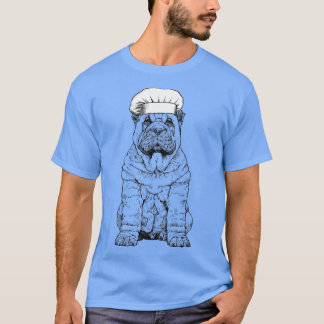 Camiseta Shar Pei Dog Cocina divertida del chef Cook