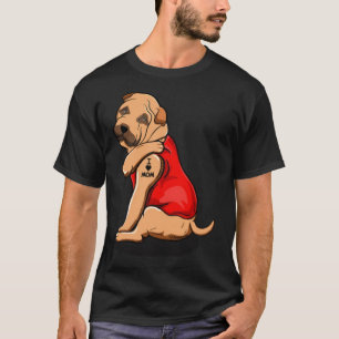 Camiseta Shar Pei Dog I Love Mom Tattoo Shar pei