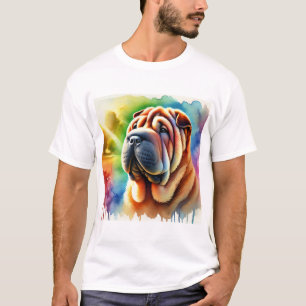 Camiseta Shar Pei Elegance 280824AREF102 - Watercolor