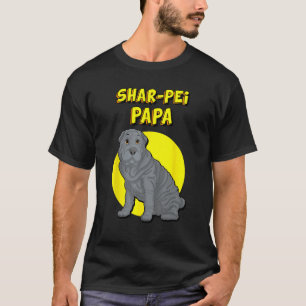 Camiseta Shar Pei Papa Blue Shar Pei Perro Padre