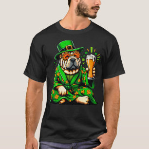 Camiseta Shar Pei Patricks Día De Ropa Para Perro Amante
