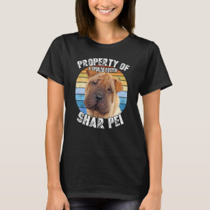 Camiseta Shar Pei Propiedad De Retro