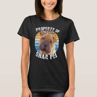 Camiseta Shar Pei Propiedad De Retro